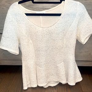 Lush glitter peplum top